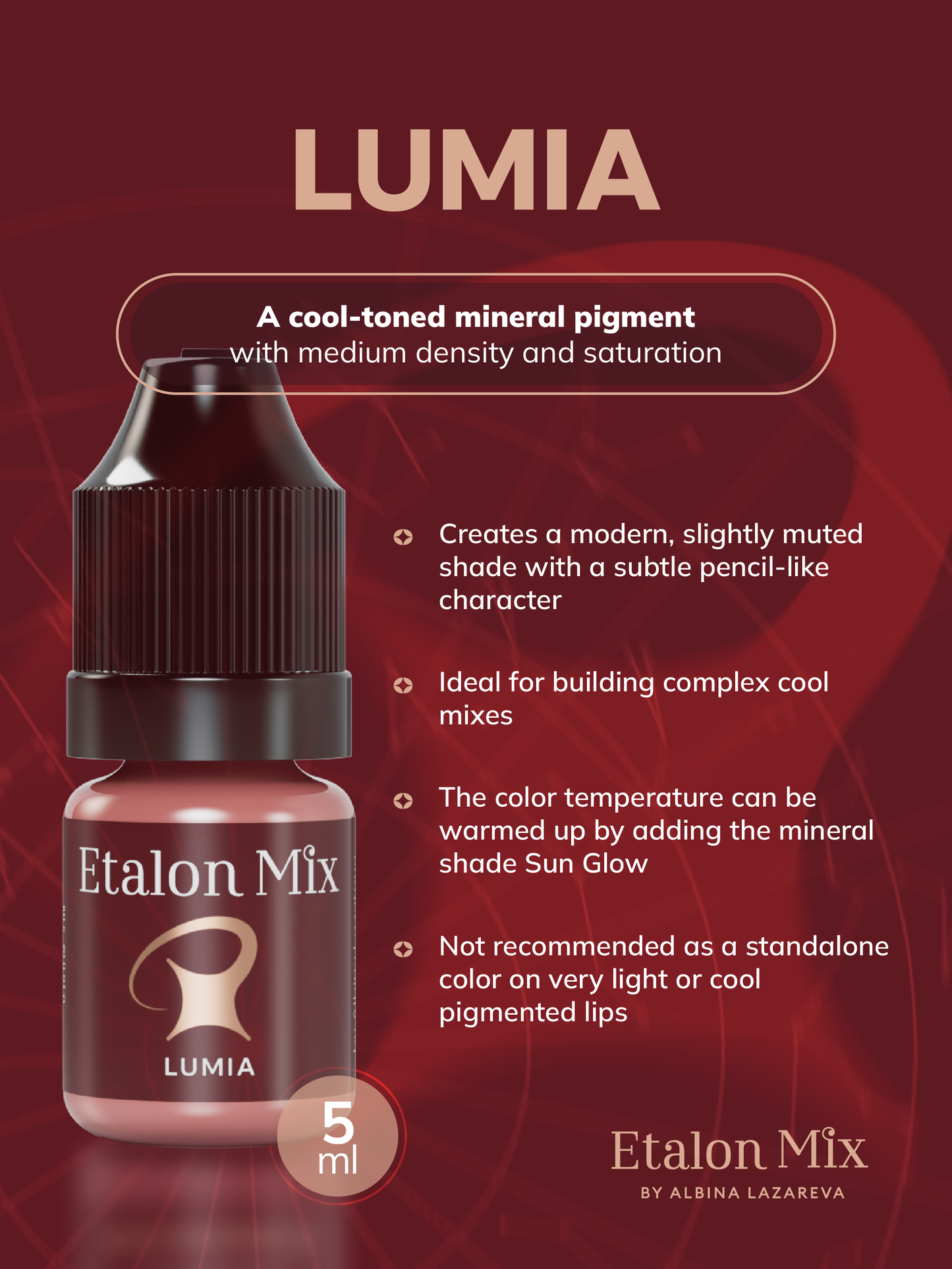 Etalon Mix Lumia Inorganic (Mineral) Lips Pigment 5ml
